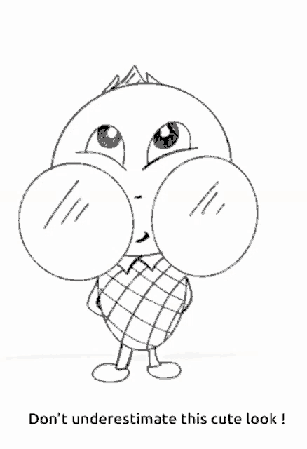 a black and white drawing of a cartoon character blowing a bubble with the word bop above him