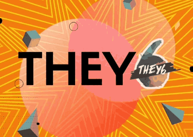 a poster that says " they " on it