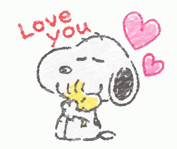 Snoopy Love You GIF - Snoopy Love You Woodstuck GIFs
