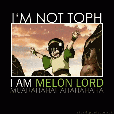a poster that says i 'm not toph on it