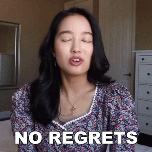 No Regrets Kaiti Yoo GIF - No Regrets Kaiti Yoo No Remorse GIFs
