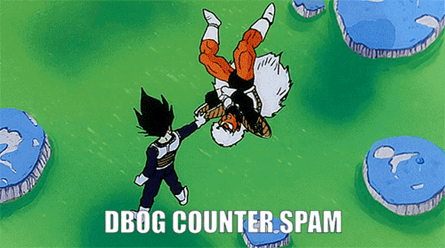 a picture of a cartoon character with the words " dbog counter spam " below it