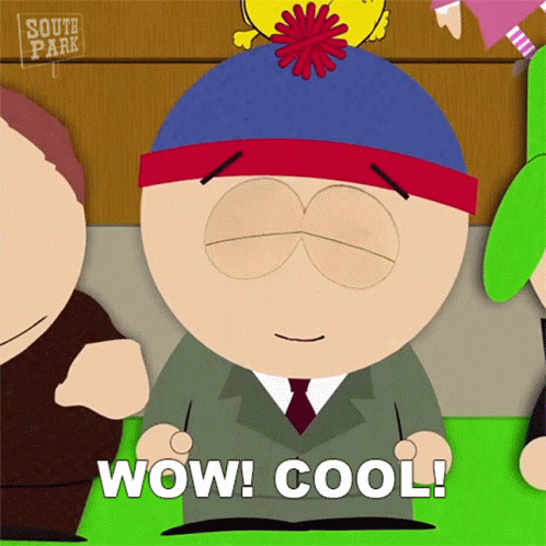 Wow Cool Stan Marsh GIF - Wow Cool Stan Marsh South Park GIFs