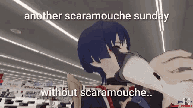 another scaramouche sunday without scaramouche is written on the screen