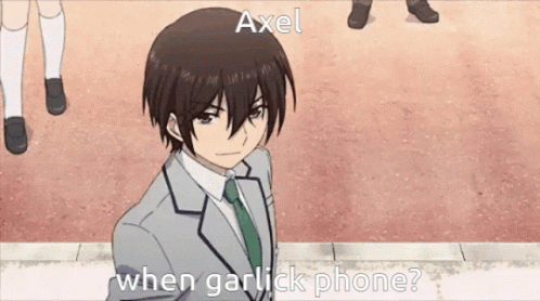 Axel When Garlic Phone GIF - Axel When Garlic Phone GIFs