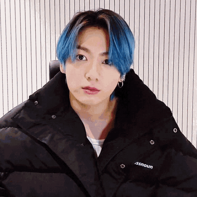 Dioretkook Jungkook Blue Hair GIF