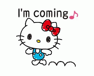 Hello Kitty Im Coming GIF