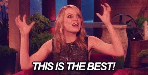 This Is The Best GIF - Emma Stone This Is The Best Excited GIFs