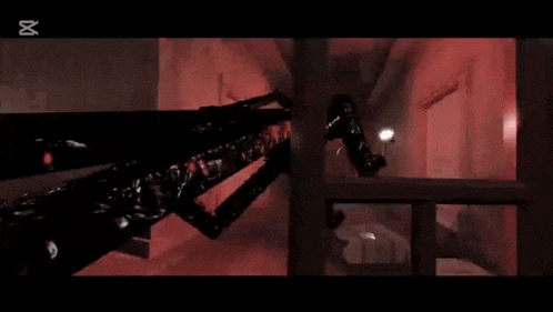 a slender man is flying through the air in a video game .
