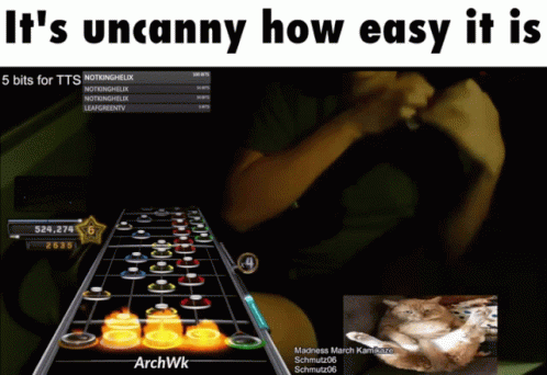 Guitar Hero Uncanny GIF - Guitar Hero Uncanny Easy GIFs