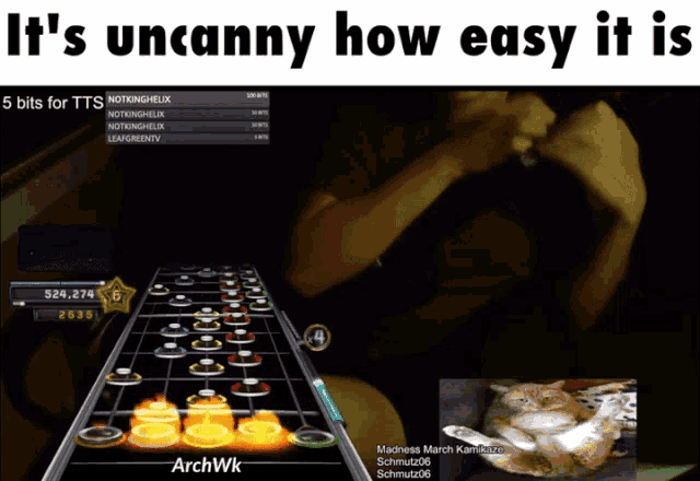 a screen shot of a video game with the words " it 's uncanny how easy it is "