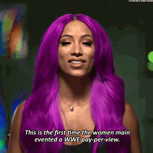 Sasha Banks This Is The First Time The Women GIF - Sasha Banks This Is The First Time The Women Main Evented GIFs