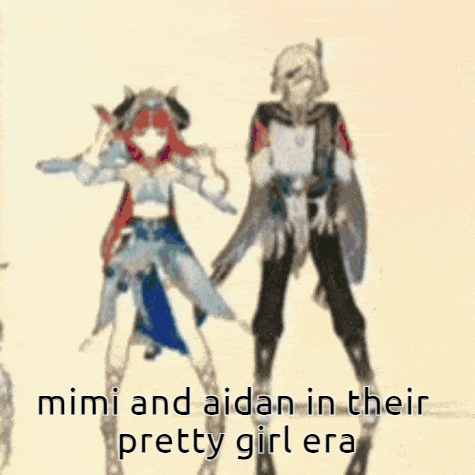 mimi and aidan in their pretty girl era