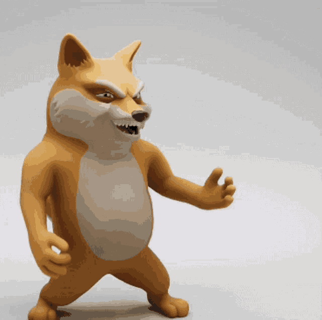 a cartoon dog with a big belly is standing on a white background