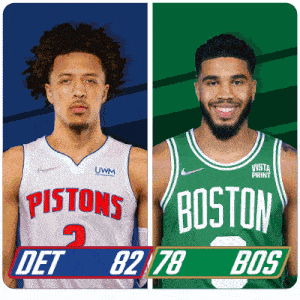 Detroit Pistons (82) Vs. Boston Celtics (78) Third-fourth Period Break GIF - Nba Basketball Nba 2021 GIFs