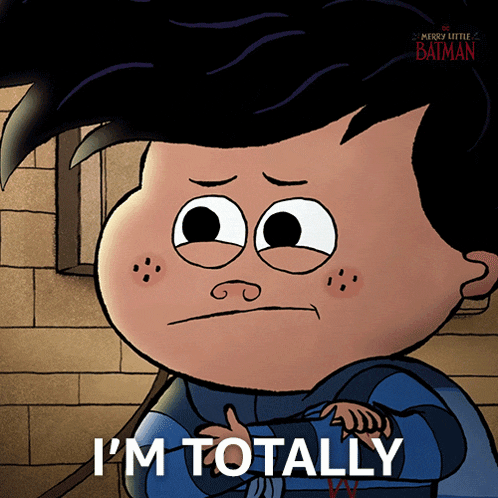 a cartoon character says i 'm totally on the bottom