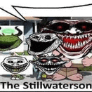 a group of cartoon characters are standing next to each other with a speech bubble .
