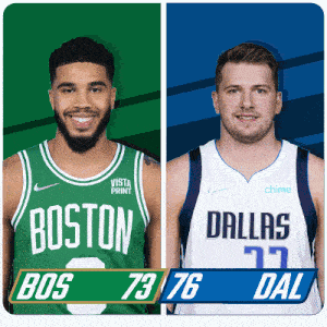 Boston Celtics (73) Vs. Dallas Mavericks (76) Third-fourth Period Break GIF - Nba Basketball Nba 2021 GIFs