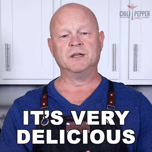 Its Very Delicious Michael Hultquist GIF - Its Very Delicious Michael Hultquist Chili Pepper Madness GIFs