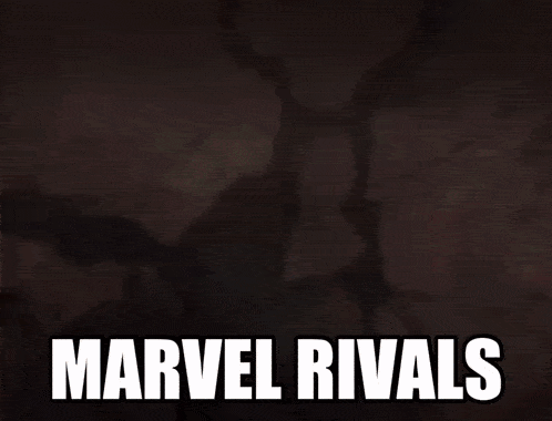 a blurred image of a man with the words " marvel rivals " above him