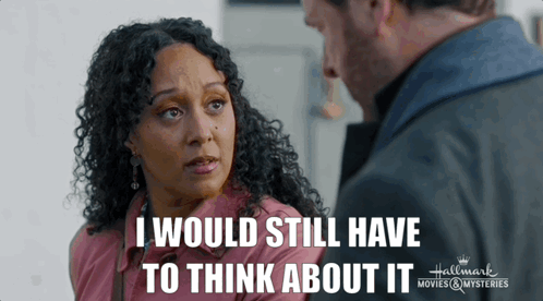 Tamera Mowry Housley Haunted Harmony Mysteries GIF - Tamera Mowry Housley Haunted Harmony Mysteries Have To Think About It GIFs