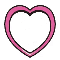 a cartoon rabbit is sleeping in a heart shaped frame .