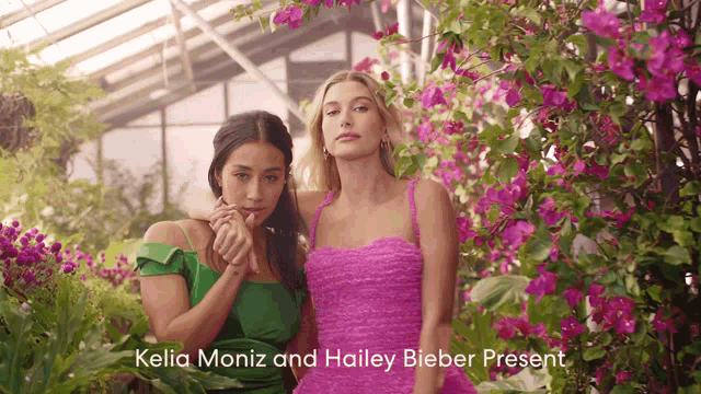 kellia moniz and hailey bieber present a picture of two women