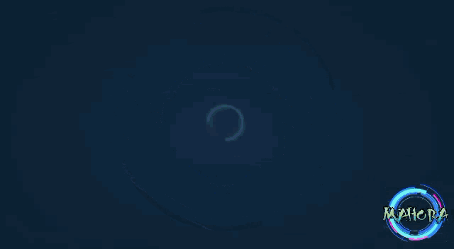 the word mahora is written in a circle on a dark background