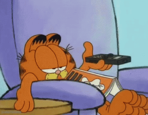 Garfield Watching GIF - Garfield Watching Bored GIFs