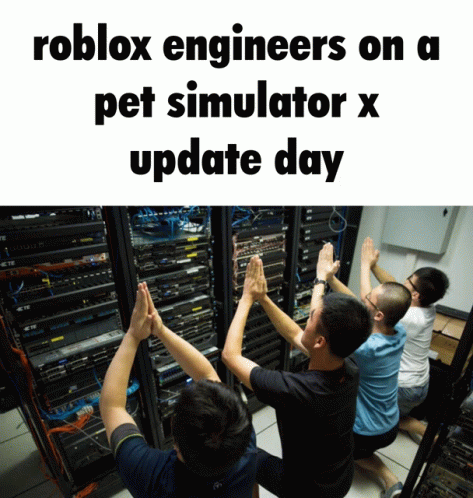 Roblox Servers Roblox Engineers GIF - Roblox Servers Roblox Engineers Pet Simulator X GIFs