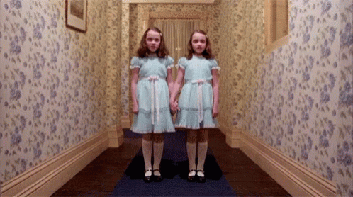The Shining Twins GIF - The Shining Twins Holding Hands GIFs