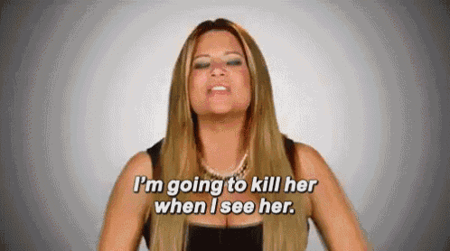 a woman is talking about killing a woman when she sees her .