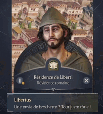 a screenshot of a video game shows a character named libertus