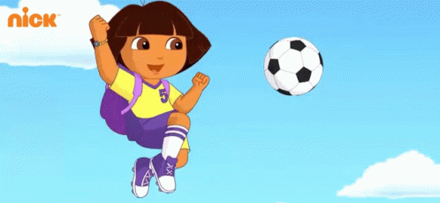 फुटबॉल Dora The Explorer GIF - फुटबॉल Dora The Explorer फुटबॉलशॉट GIFs
