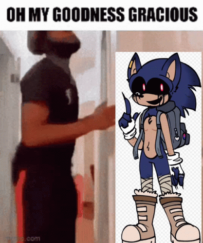 Oh My Goodness Gracious Sonic Exe GIF - Oh My Goodness Gracious Sonic Exe Curse Sonic GIFs