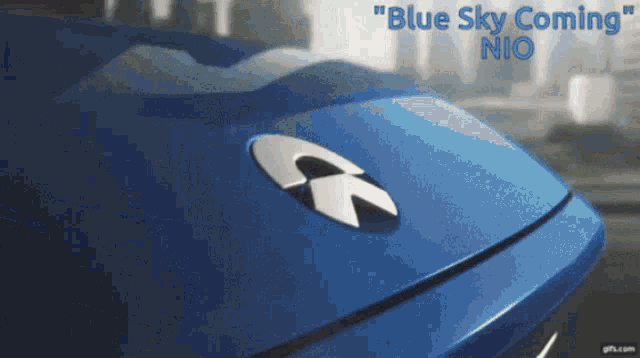 Nio Blue Sky Coming GIF - Nio Blue Sky Coming Car GIFs