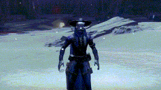 a person in a cowboy hat is standing in a snowy field