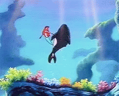 Ariel Little Mermaid GIF - Ariel Little Mermaid Whale GIFs