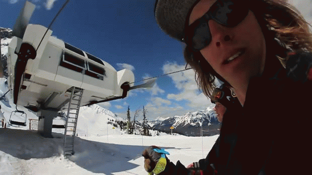 The Correct Method Of Disembarking A Chairlift.. GIF - Skiing Flip Trick GIFs