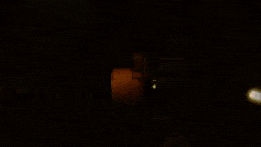 a computer generated image of a man walking through a doorway