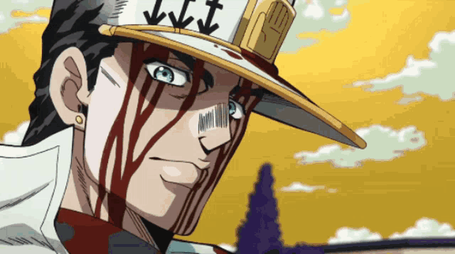 Jotaro Falls GIF