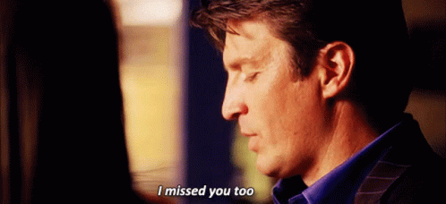 Castle Beckett GIF - Castle Beckett I Missed You Too GIFs