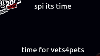 a screenshot of a video game with the words time for vets4pets on it