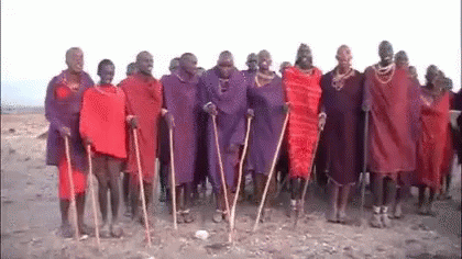 マサイ族 Maasai People ケニア　アフリカ GIF