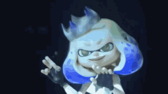a cartoon character with a crown on her head giving a peace sign