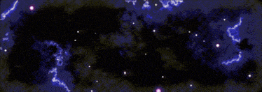a lightning bolt strikes the word void in the dark