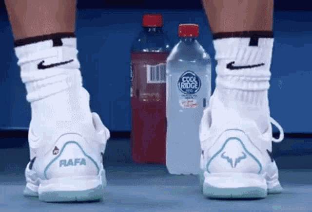 Rafael Nadal Water Bottle GIF - Rafael Nadal Water Bottle Drop GIFs
