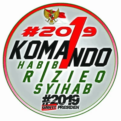 a sticker that says # 2019 komando has a bird on it