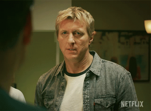 Staring William Zabka GIF - Staring William Zabka Johnny Lawrence GIFs