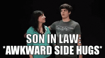 Son In Law: Awkward Side Hugs GIF - Son In Law Mother In Law Awkward Side Hug GIFs